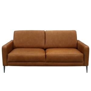 Sofa Suzette I (2-Sitzer) Echtleder - Echtleder Arelia: Cognac