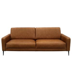 Sofa Suzette II (3-Sitzer) Echtleder - Echtleder Arelia: Cognac