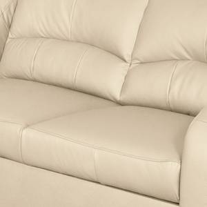 Canapé d’angle Nilsia Imitation cuir - Cuir synthétique Solis: Beige - Méridienne courte à gauche (vue de face)