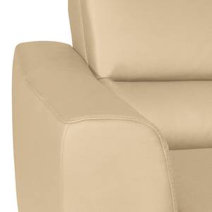 Canapé d’angle Vercheny II Imitation cuir - Cuir Mabel: Beige - Méridienne courte montable des deux côtés - Sans fonction couchage