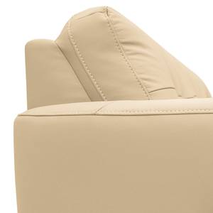 Canapé d’angle Heimari I Imitation cuir - Cuir Mabel: Beige - Méridienne courte à gauche (vue de face) - Avec fonction couchage