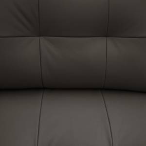 Canapé d’angle Heimari I Imitation cuir - Cuir Mabel: Marron foncé - Méridienne courte à gauche (vue de face) - Avec fonction couchage