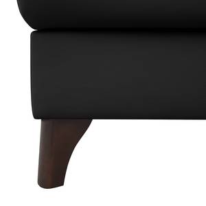 Canapé d’angle Heimari I Imitation cuir - Cuir Mabel: Noir - Méridienne courte à gauche (vue de face) - Avec fonction couchage