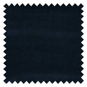 Canapé d’angle Heimari I Tissu - Velours Velina: Bleu foncé - Méridienne courte à gauche (vue de face) - Avec fonction couchage