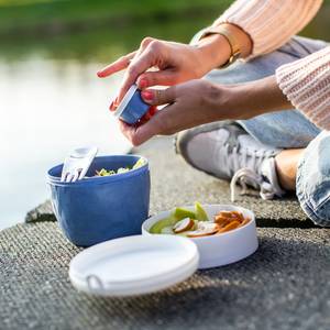 Lunchbox Bentobox L Polypropylen - Blau