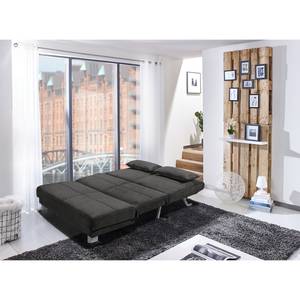 Schlafsofa Rakir Microfaser Enza: Anthrazit - Breite: 140 cm