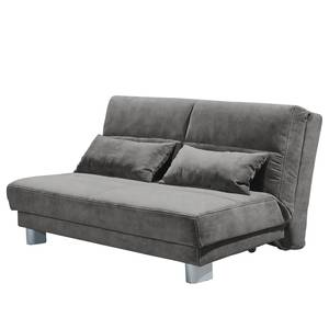 Canapé convertible Rakir Microfibre - Microfibre Enza: Gris foncé - Largeur : 140 cm