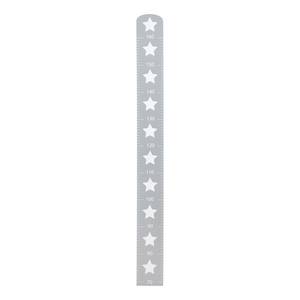 Messlatte Little Stars Grau - Holzwerkstoff - 10 x 100 x 1 cm
