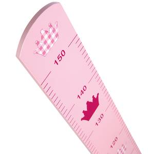 Messlatte Krone Pink - Holzwerkstoff - 10 x 90 x 2 cm