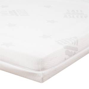 Laufgittermatratze safe asleep® I Weiß - Textil - 112 x 4 x 97 cm