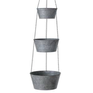 Cache-pots Patino Zinc - Beige / Gris