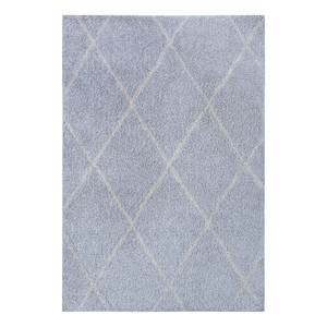 Tapis épais Ylamaa Fibres synthétiques - Gris / Crème - 160 x 220 cm