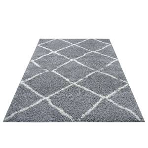 Tapis épais Hervanta Fibres synthétiques - Gris / Crème - 140 x 200 cm