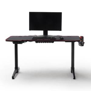 DXRacer Gaming Desk ULTRA PLUS (Réglable en hauteur) Imitation fibre de carbone / Noir