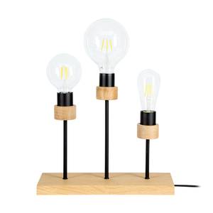 Lampe Chandelle II Chêne massif / Acier - 3 ampoules