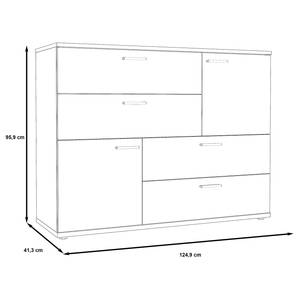 Commode Leisi Imitation chêne de sable