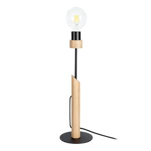 Lampadaire Chandelle Chêne massif / Acier - 1 ampoule