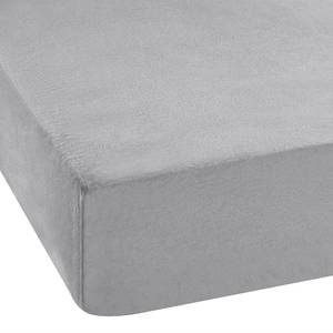 Drap-housse en flanelle Vindum Coton - Argenté - 90 x 200 cm