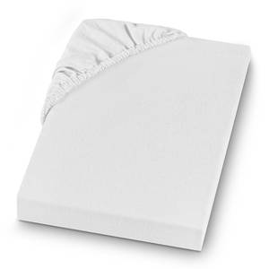 Drap-housse en flanelle Vindum Coton - Blanc neige - 180 x 200 cm
