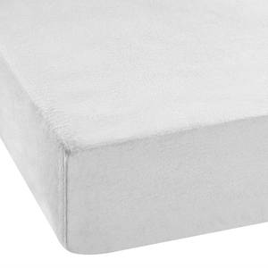 Drap-housse en flanelle Vindum Coton - Blanc neige - 160 x 200 cm