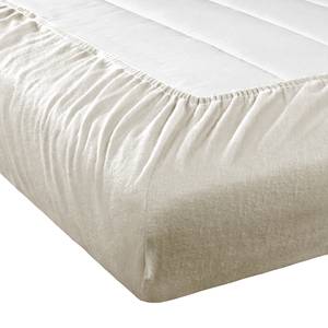 Drap-housse en flanelle Vindum Coton - Beige - 200 x 200 cm