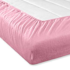 Drap-housse en flanelle Refibra Coton / Lyocell - Rose vieilli - 180 x 200 cm