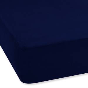 Hoeslaken van Bevertien Refibra katoen  /   Lyocell - Donkerblauw - 100 x 200 cm