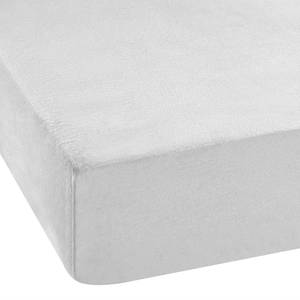 Drap-housse en flanelle Vindum Coton - Blanc - 200 x 200 cm