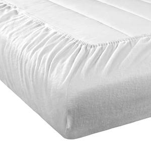 Drap-housse en flanelle Vindum Coton - Blanc - 200 x 200 cm