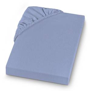 Drap-housse en flanelle Vindum Coton - Bleu clair - 180 x 200 cm