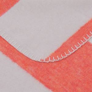 Plaid II Coton / Polyester - Orange / Gris clair
