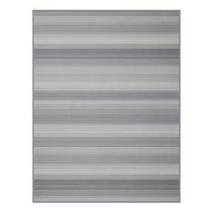 Plaid Lines Tissu mélangé - Gris - 180 x 220 cm