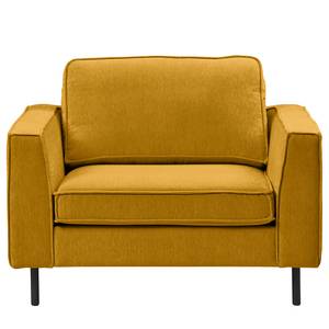 Fauteuil Monblanc Tissu - Tissu Velia: Jaune maïs