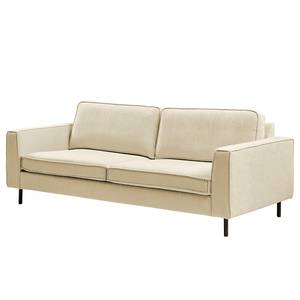 Sofa Monblanc (3-Sitzer) Webstoff - Webstoff Velia: Creme