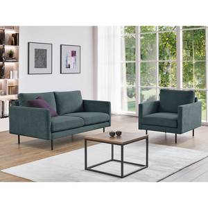 2-Sitzer Sofa LANDOS Cordstoff Licia: Marineblau