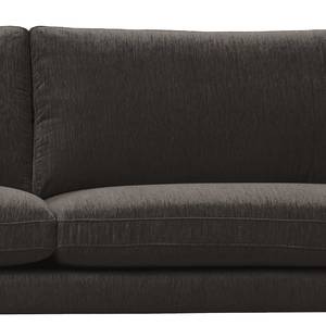 3-Sitzer Sofa LANDOS Webstoff - Webstoff Velia: Schwarz