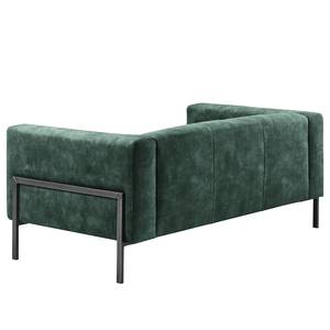 Sofa Vernioz (2-Sitzer) Webstoff - Samt Adela: Grau