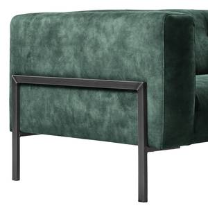 Sofa Vernioz (2-Sitzer) Webstoff - Samt Adela: Grau