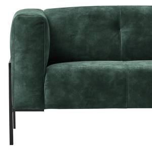 Sofa Vernioz (2-Sitzer) Webstoff - Samt Adela: Grau