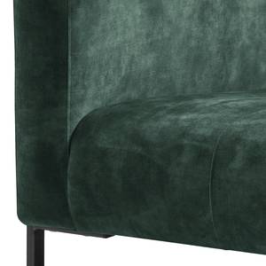 Fauteuil Vernioz geweven stof - Velours Adela: Grijs