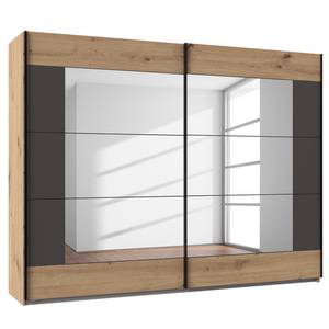 Zweefdeurkast Sulzbach Bruin - Grijs - Plaatmateriaal - 270 x 210 x 65 cm