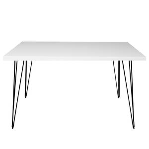 Bureau Unieux Blanc mat - Largeur : 120 cm - Noir