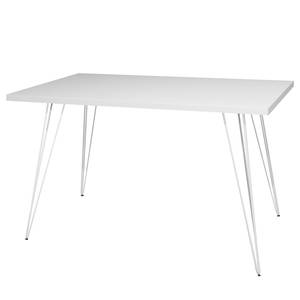 Schreibtisch Unieux Matt Weiß - Breite: 120 cm - Weiß