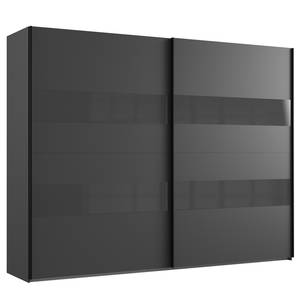 Schwebetürenschrank Altona II Hochglanz Grau / Graphit - 270 x 208 cm