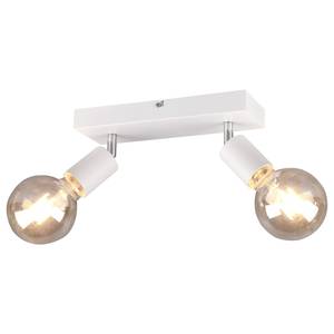 Plafondlamp Vannes ijzer - Wit - Aantal lichtbronnen: 2