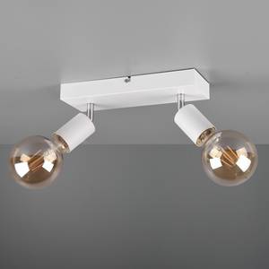 Plafondlamp Vannes ijzer - Wit - Aantal lichtbronnen: 2