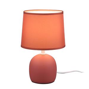 Tafellamp Malu textielmix/keramiek - 1 lichtbron - Rood