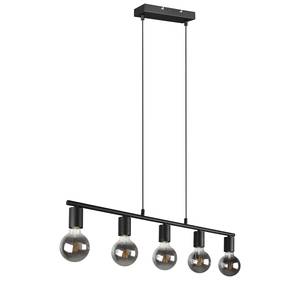 Hanglamp Vannes ijzer - Zwart - Aantal lichtbronnen: 5