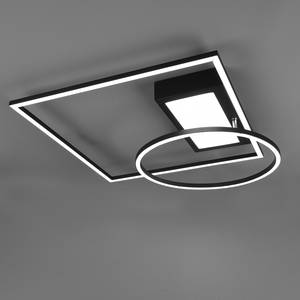 LED-plafondlamp Downey ijzer - 1 lichtbron - Zwart
