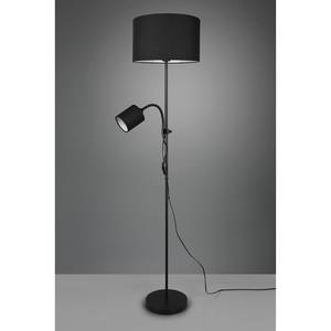 Staande lamp Owen textielmix/ijzer - 1 lichtbron - Zwart